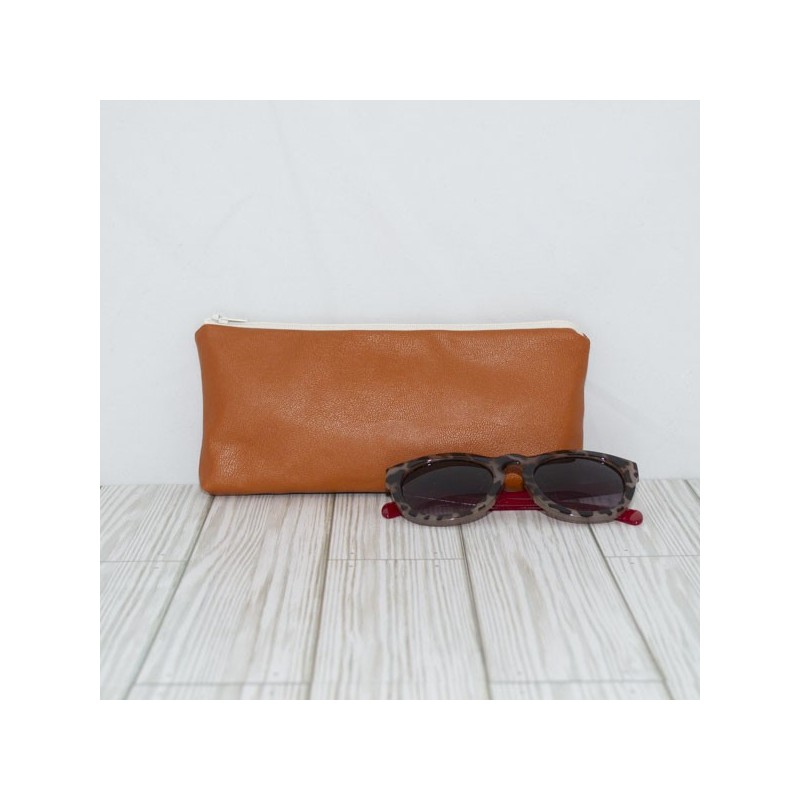 Pencil Pouch, Rust Leather