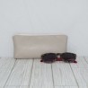 Pencil Pouch, Ivory Leather