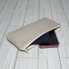 Pencil Pouch, Ivory Leather