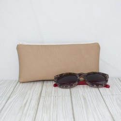 Pencil Pouch, Tan Leather