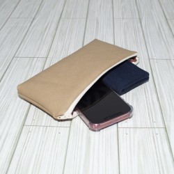 Pencil Pouch, Tan Leather