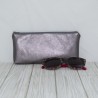 Pencil Pouch, Pewter Shimmer