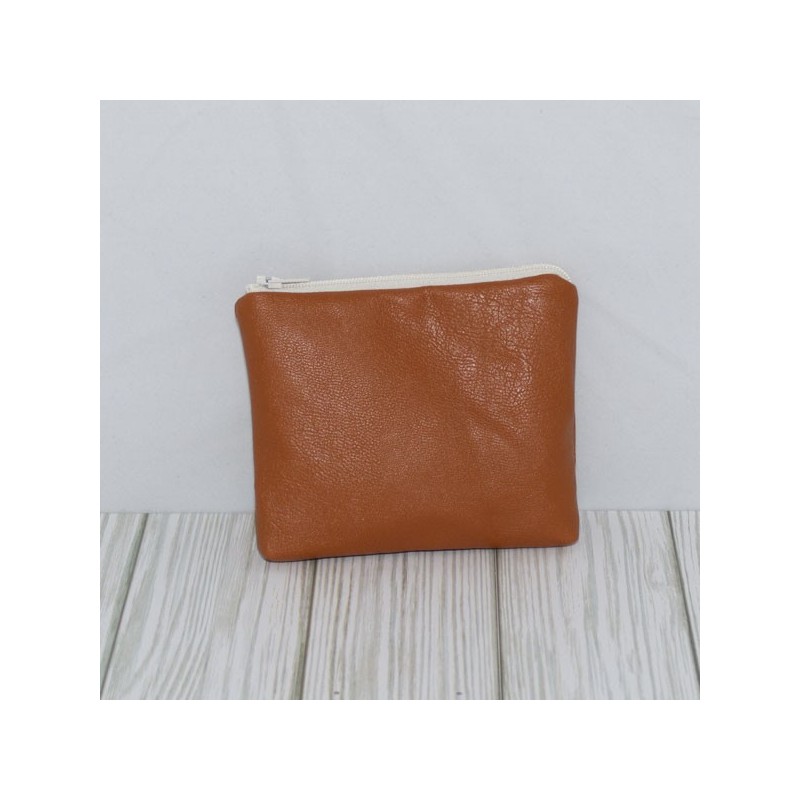 Coin Pouch, Rust Leather