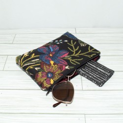 Everyday Pouch : Embroidered Noir