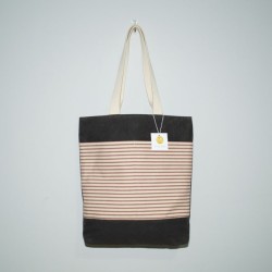 Tate Tote, Red Ticking Stripe